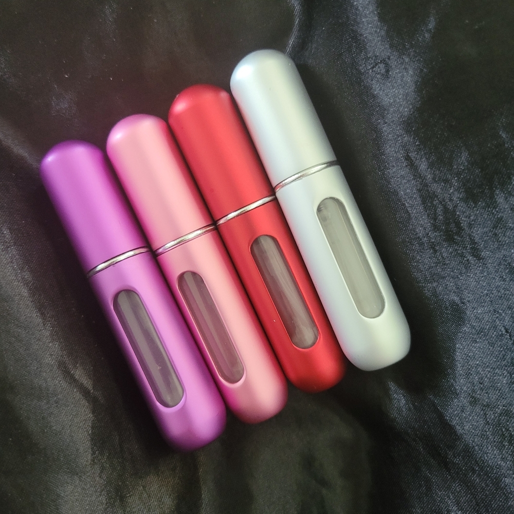 Mini refillable perfume atomizers